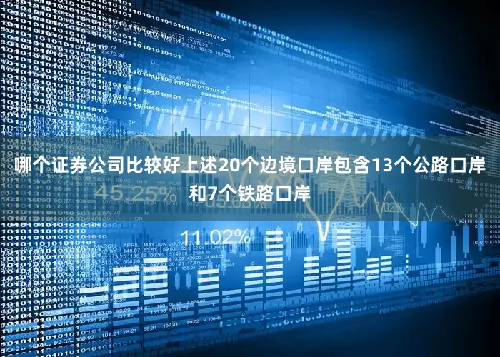 哪个证券公司比较好上述20个边境口岸包含13个公路口岸和7个铁路口岸